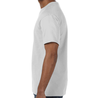 Hanes Unisex Authentic T-Shirt, Ash, Left Sleeve view