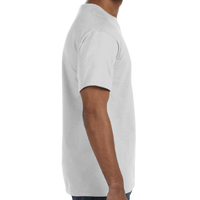 Hanes Unisex Authentic T-Shirt, Ash, Right Sleeve view