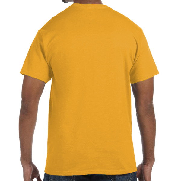 Hanes Unisex Authentic T-Shirt, Gold, Back view