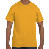 Hanes Unisex Authentic T-Shirt, Gold, Front view