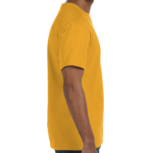 Hanes Unisex Authentic T-Shirt, Gold, Right Sleeve view