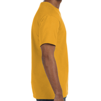 Hanes Unisex Authentic T-Shirt, Gold, Right Sleeve view