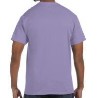 Hanes Unisex Authentic T-Shirt, Lavender, Back view