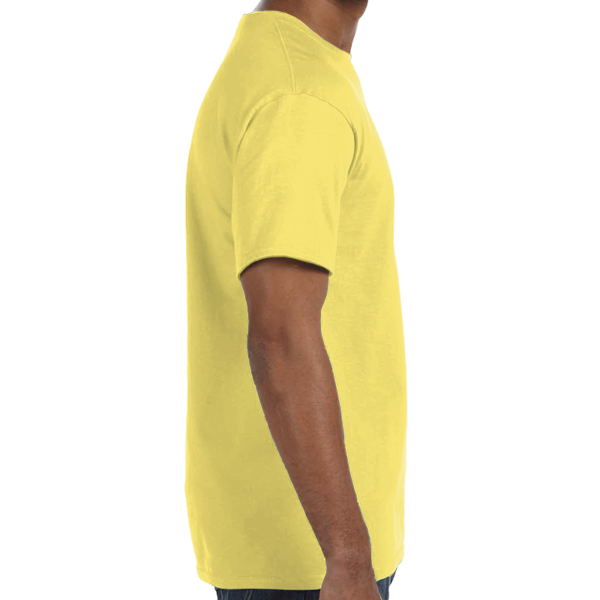 Hanes Unisex Authentic T-Shirt, Yellow, Right Sleeve view
