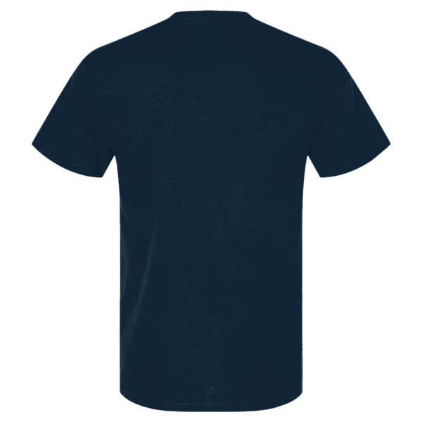 Hanes Unisex Beefy-T® Retro Street T-Shirt, Athletic Navy, Back view
