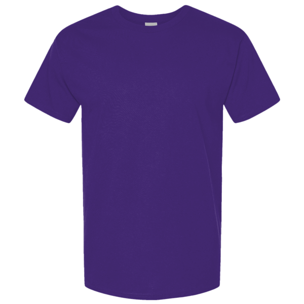 Hanes Unisex Beefy-T® Retro Street T-Shirt, Athletic Purple, Front view