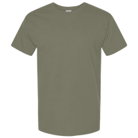 Hanes Unisex Beefy-T® Retro Street T-Shirt, Fatigue Green, Front view