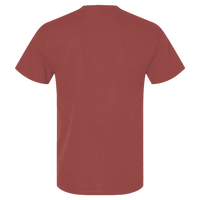 Hanes Unisex Beefy-T® Retro Street T-Shirt, Picante Pink, Back view