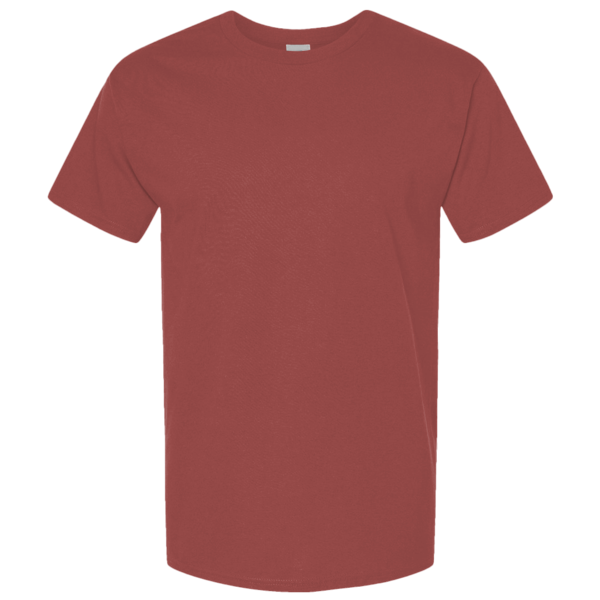 Hanes Unisex Beefy-T® Retro Street T-Shirt, Picante Pink, Front view
