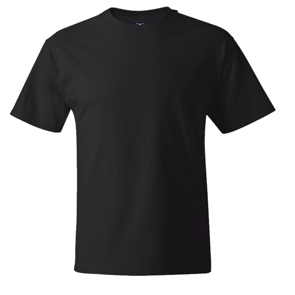 Hanes Unisex Beefy-T® T-Shirt, Black, Front view