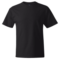 Hanes Unisex Beefy-T® T-Shirt, Black, Front view