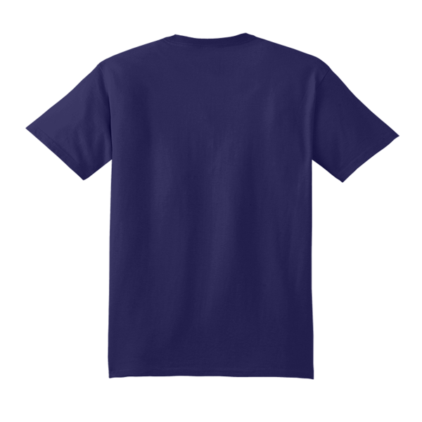 Hanes Unisex Beefy-T® T-Shirt, Grape Smash, Back view