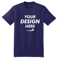 Hanes Unisex Beefy-T® T-Shirt, Grape Smash, Front view, Mockup
