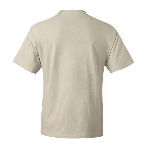 Hanes Unisex Beefy-T® T-Shirt, Natural, Back view