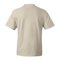 Hanes Unisex Beefy-T® T-Shirt, Natural, Back view