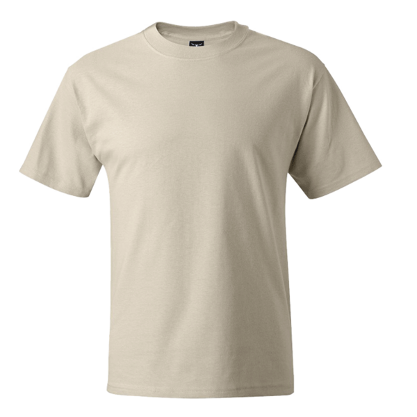 Hanes Unisex Beefy-T® T-Shirt, Natural, Front view