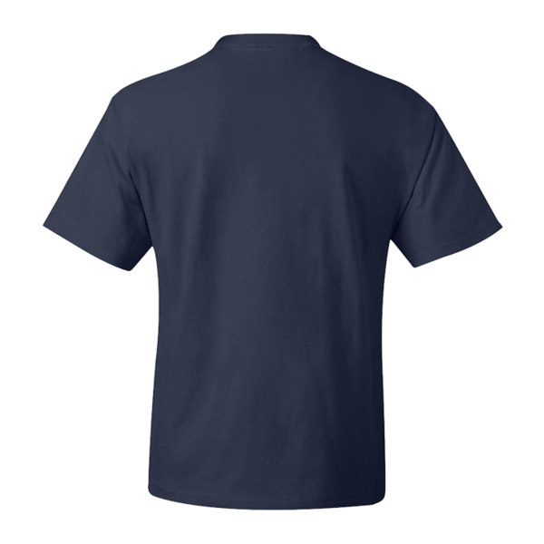 Hanes Unisex Beefy-T® T-Shirt, Navy, Back view