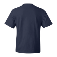 Hanes Unisex Beefy-T® T-Shirt, Navy, Back view