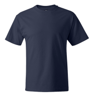 Hanes Unisex Beefy-T® T-Shirt, Navy, Front view