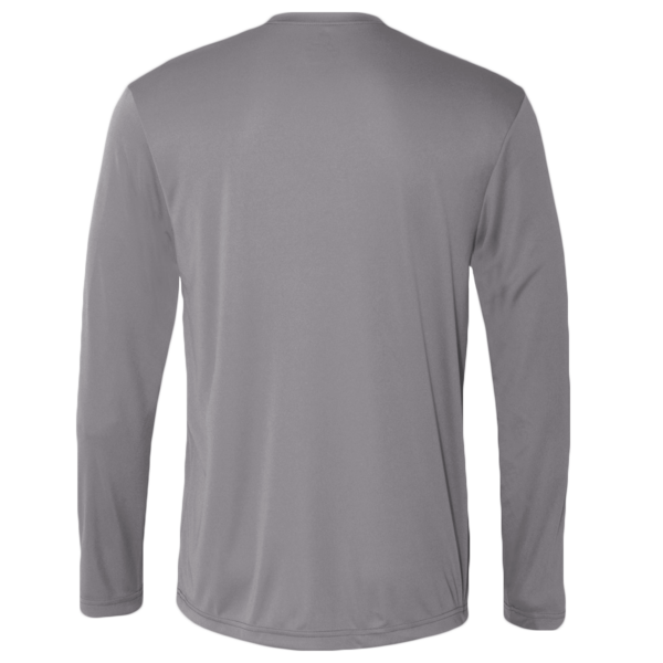 Hanes Unisex Cool DRI® Long Sleeve Performance T-Shirt, Graphite, Back view
