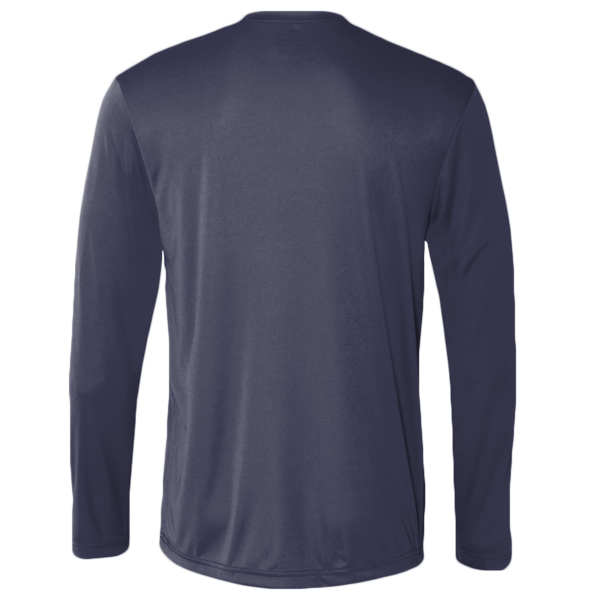 Hanes Unisex Cool DRI® Long Sleeve Performance T-Shirt, Navy, Back view