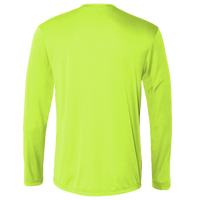 Hanes Unisex Cool DRI® Long Sleeve Performance T-Shirt, Safety Green, Back view