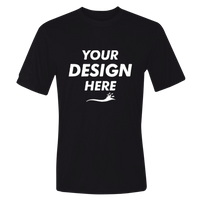 Hanes Unisex Cool DRI® Performance T-Shirt, Black, Front view, Mockup