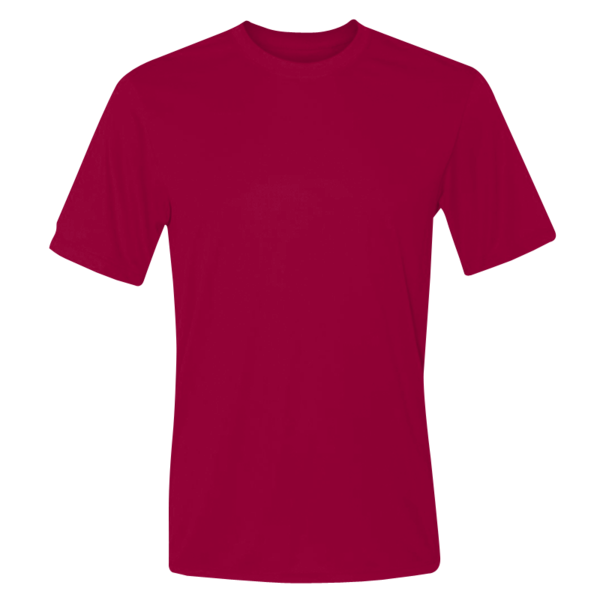 Hanes Unisex Cool DRI® Performance T-Shirt, Deep Red, Front view