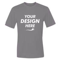 Hanes Unisex Cool DRI® Performance T-Shirt, Graphite, Front view, Mockup