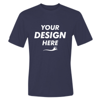 Hanes Unisex Cool DRI® Performance T-Shirt, Navy, Front view, Mockup