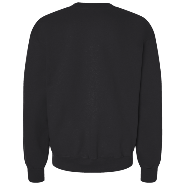 Hanes Unisex EcoSmart® Crewneck Sweatshirt, Black, Back view