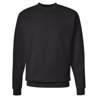 Hanes Unisex EcoSmart® Crewneck Sweatshirt, Black, Front view