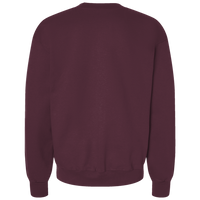 Hanes Unisex EcoSmart® Crewneck Sweatshirt, Maroon, Back view