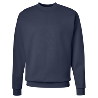 Hanes Unisex EcoSmart® Crewneck Sweatshirt, Navy, Front view
