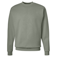 Hanes Unisex EcoSmart® Crewneck Sweatshirt, Stonewashed Green, Front view