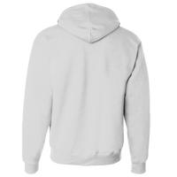 Hanes Unisex EcoSmart® Full-Zip Hooded Sweatshirt, Ash, Back view