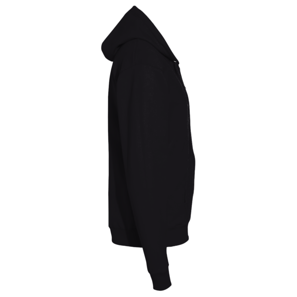 Hanes Unisex EcoSmart® Full-Zip Hooded Sweatshirt, Black, Right Sleeve view