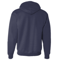 Hanes Unisex EcoSmart® Full-Zip Hooded Sweatshirt, Navy, Back view