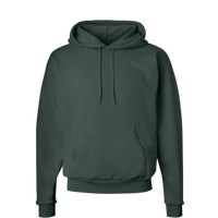 Hanes Unisex EcoSmart® Hooded Sweatshirt, Deep Forest, Front view