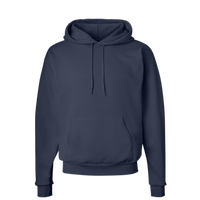 Hanes Unisex EcoSmart® Hooded Sweatshirt, Navy, Front view