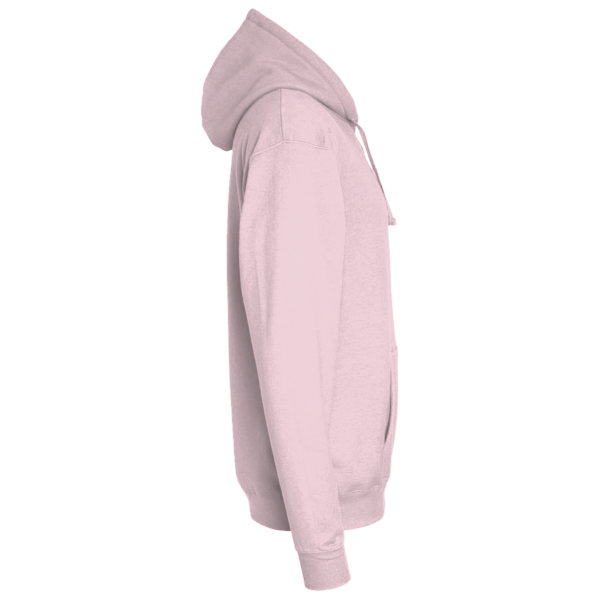 Hanes Unisex EcoSmart® Hooded Sweatshirt, Pale Pink, Right Sleeve view