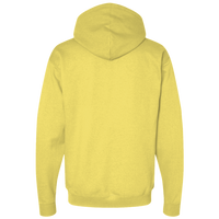 Hanes Unisex EcoSmart® Hooded Sweatshirt, Yellow, Back view