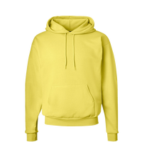 Hanes Unisex EcoSmart® Hooded Sweatshirt, Yellow, Front view