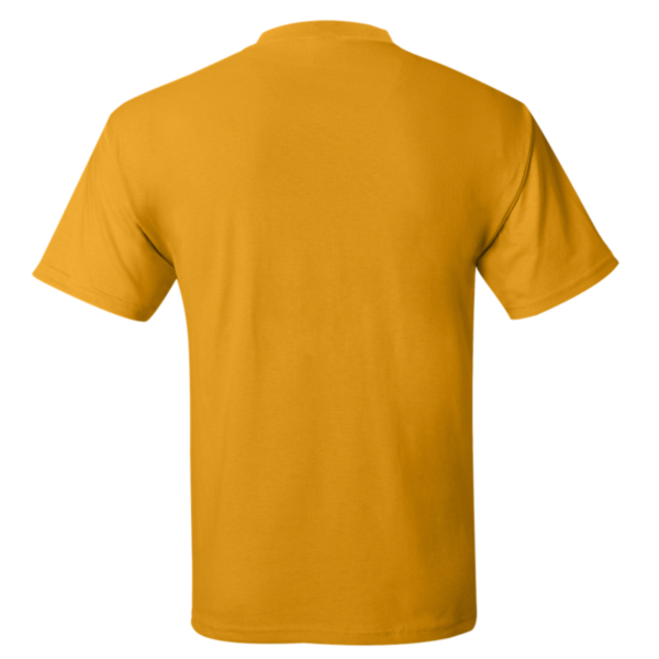 Hanes Unisex EcoSmart® T-Shirt, Gold, Back view