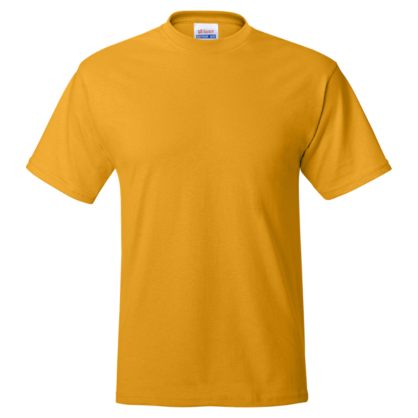Hanes Unisex EcoSmart® T-Shirt, Gold, Front view