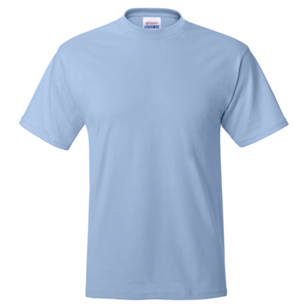 Hanes Unisex EcoSmart® T-Shirt, Light Blue, Front view