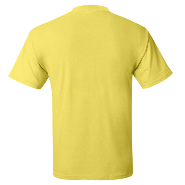 Hanes Unisex EcoSmart® T-Shirt, Yellow, Back view