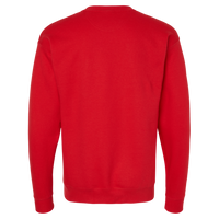 Hanes Unisex Perfect Sweats Crewneck Sweatshirt, Athletic Red, Back view