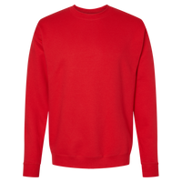 Hanes Unisex Perfect Sweats Crewneck Sweatshirt, Athletic Red, Front view
