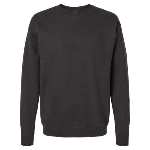Hanes Unisex Perfect Sweats Crewneck Sweatshirt, Black, Front view
